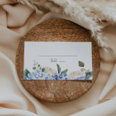 Elegant Blue Hydrangea Flat Place Card Plaatskaartje