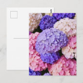 Elegant Blue Hydrangea Floral afbeelding Briefkaart (Voorkant / Achterkant)