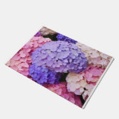 Elegant Blue Hydrangea Floral afbeelding Deurmat (Schuin)