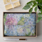 Elegant Blue Hydrangea Floral Pattern Decoupage Tissuepapier (Geschenk)