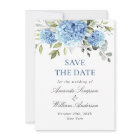 Elegant Blue Hydrangea Floral Wedding