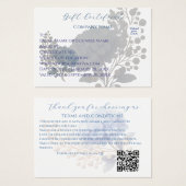 Elegant Blue Hydrangea Gift Kaart Klantvoucher (Voorkant /achterkant)