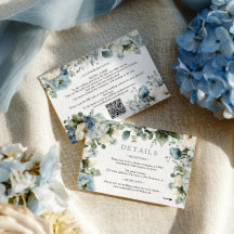 Elegant Blue Hydrangea Ivoor Roos Wedding Details