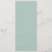 Elegant Blue Hydrangea | Menu Wit-weddenschap (Achterkant)