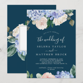 Elegant Blue Hydrangea | Navy the Wedding of Kaart