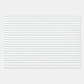 Elegant Blue Hydrangea Pattern Gray Stripe  Inpakpapier Vel (Voorkant 3)