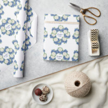 Elegant Blue Hydrangea Summer Spring Baby shower