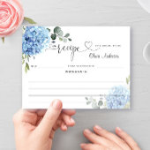 Elegant Blue Hydrangea Vrijgezellenfeest Recept Ka Briefkaart