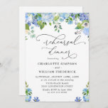 Elegant Blue Hydrangea Waterverf REHEARSAL DINNER Kaart<br><div class="desc">Creëer de perfecte REHEARSAL DINNER nodigt met deze "Waterverf Elegant Blue Hydrangea Greenery"-sjabloon uit. Dit ontwerp van hoge kwaliteit is eenvoudig aan te passen aan uw trouwkleuren, -stijlen en -thema. Voor verdere aanpassing, te klikken gelieve de "pas verder"verbinding aan en ons ontwerphulpmiddel te gebruiken om deze sjabloon te wijzigen. Neem...</div>