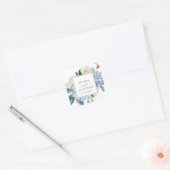 Elegant Blue Hydrangea Wedding Envelope zegels (Envelop)