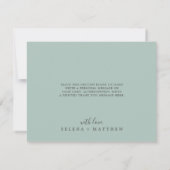 Elegant Blue Hydrangea | White Bedankt Card (Achterkant)