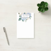 Elegant Blue Hydrangea | wit Post-it® Notes (Kantoor)