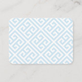 Elegant Blue Hydrangeas QR Code Vrijgezellenfeest  Informatiekaartje (Achterkant)