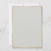 Elegant Blue Hydrangeas Sage Vintage Wedding Kaart (Achterkant)