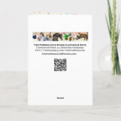 Elegant Blue Indian Peacock Wenskaart Kaart (Achterkant)