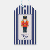 Elegant Blue Indygo Old Money Cadeaulabel (Voorkant)