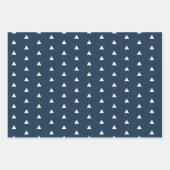 Elegant Blue Ivory Merry kerst Inpakpapier Vel (Voorkant 3)