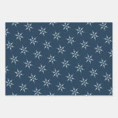 Elegant Blue Ivory Merry kerst Inpakpapier Vel (Voorkant 2)