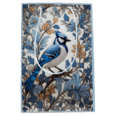 Elegant Blue Jay William Morris geïnspireerd Medium Cadeauzakje (Voorkant)
