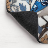 Elegant Blue Jay William Morris geïnspireerd Muismat (Hoek)