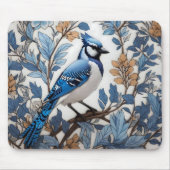 Elegant Blue Jay William Morris geïnspireerd Muismat (Voorkant)