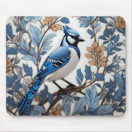 Elegant Blue Jay William Morris geïnspireerd Muismat