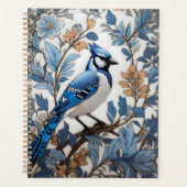 Elegant Blue Jay William Morris geïnspireerd Planner (Voorkant)