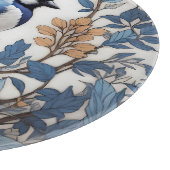 Elegant Blue Jay William Morris geïnspireerd Snijplank (Hoek)