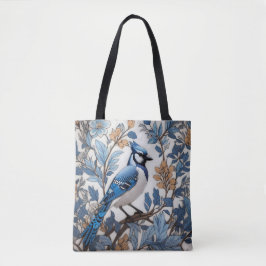 Elegant Blue Jay William Morris geïnspireerd Tote Bag