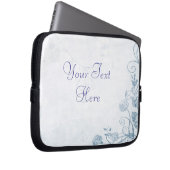 Elegant Blue Laptop Sleeve (Voorkant Rechts)