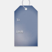 Elegant Blue Lesbian Gefeliciteerd Cadeau Label Cadeaulabel (Achterkant)