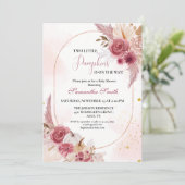 Elegant Blue Little Pumpkin Twin Girl Baby shower Kaart (Staand voorkant)