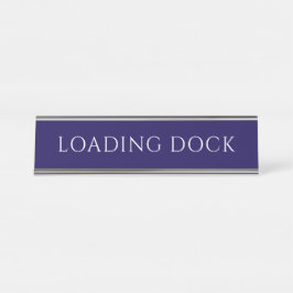 Elegant Blue Loading Dock Name Plate Bureau Naambordje