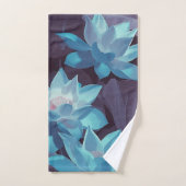 Elegant Blue Lotus Acryllic Artwork | Bad Handdoek (Handdoek)