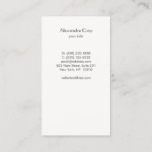 Elegant Blue Lotus Flower Mandala Visitekaartje (Achterkant)