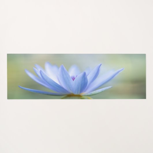 Elegant Blue Lotus Yogamat (Achterkant (horizontaal))