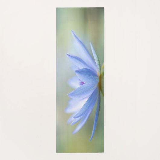 Elegant Blue Lotus Yogamat (Achterkant)