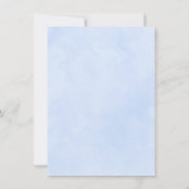 Elegant Blue Magnolia Vrijgezellenfeest Kaart (Achterkant)