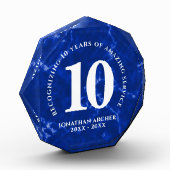 Elegant Blue Marble 10 jaar Jubileum Fotoblokken (Links)