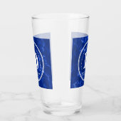 Elegant Blue Marble 10 jaar Jubileum Glas (Rechts)