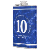 Elegant Blue Marble 10 jaar Jubileum Heupfles (Links)