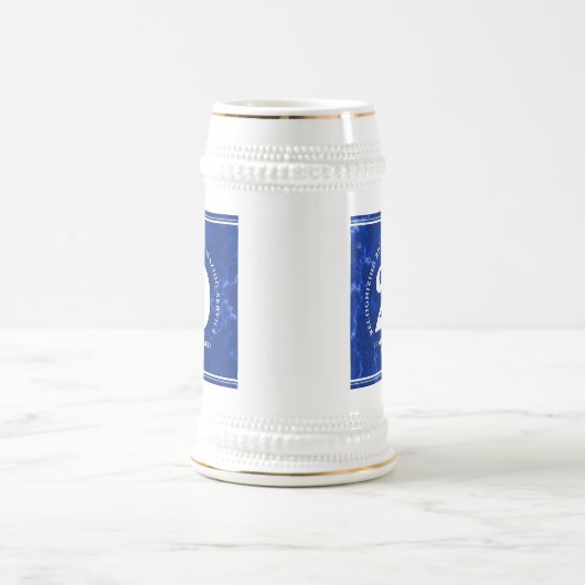 Elegant Blue Marble 20 jaar Jubileum Bierpul (Center)