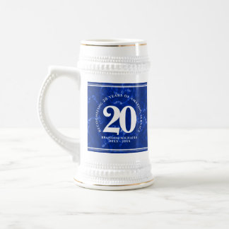 Elegant Blue Marble 20 jaar Jubileum Bierpul