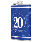 Elegant Blue Marble 20 jaar Jubileum Heupfles (Links)