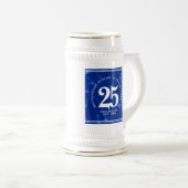 Elegant Blue Marble 25 jaar Jubileum Bierpul (Voorkant rechts)