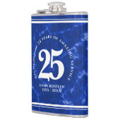 Elegant Blue Marble 25 jaar Jubileum Heupfles (Links)