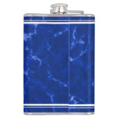 Elegant Blue Marble 25 jaar Jubileum Heupfles (Achterkant)