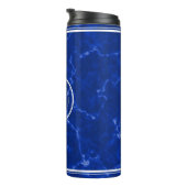 Elegant Blue Marble 25 jaar Jubileum Thermosbeker (Geroteerd rechts)