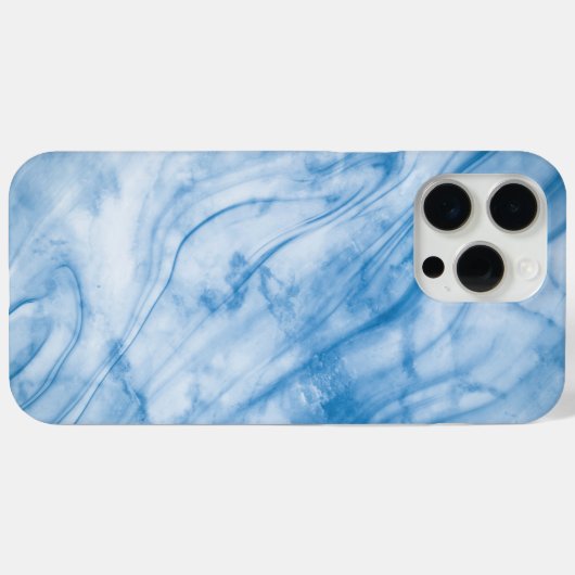 Elegant Blue Marble  Case-Mate iPhone Case (Achterkant (horizontaal))