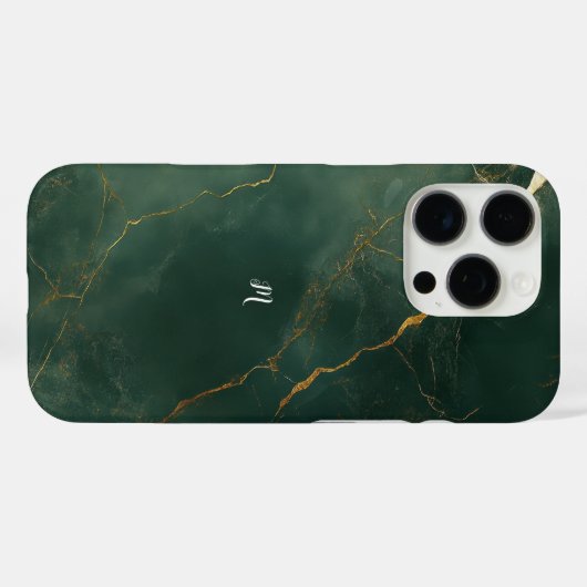 Elegant blue marble stone iPhone / iPad case (Achterkant (horizontaal))